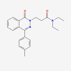 molecular formula C22H25N3O2 B11592060 N,N-diethyl-3-[4-(4-methylphenyl)-1-oxophthalazin-2(1H)-yl]propanamide 