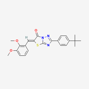 (5Z)-2-(4-tert-butylphenyl)-5-(2,3-dimethoxybenzylidene)[1,3]thiazolo[3,2-b][1,2,4]triazol-6(5H)-one