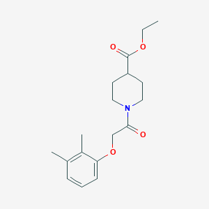 molecular formula C18H25NO4 B11592093 Ethyl 1-[2-(2,3-dimethylphenoxy)acetyl]piperidine-4-carboxylate 