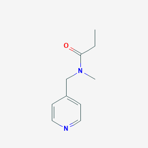 molecular formula C10H14N2O B115921 N-methyl-N-(pyridin-4-ylmethyl)propanamide CAS No. 158958-29-3