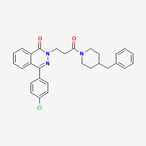 2-[3-(4-benzylpiperidin-1-yl)-3-oxopropyl]-4-(4-chlorophenyl)phthalazin-1(2H)-one