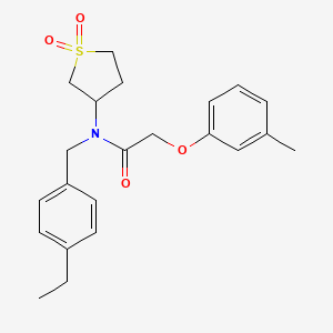 N-(1,1-dioxidotetrahydrothiophen-3-yl)-N-(4-ethylbenzyl)-2-(3-methylphenoxy)acetamide