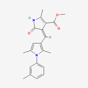 methyl (4Z)-4-{[2,5-dimethyl-1-(3-methylphenyl)-1H-pyrrol-3-yl]methylidene}-2-methyl-5-oxo-4,5-dihydro-1H-pyrrole-3-carboxylate