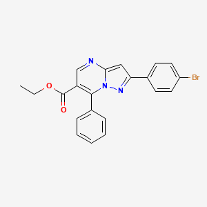 Ethyl 2-(4-bromophenyl)-7-phenylpyrazolo[1,5-a]pyrimidine-6-carboxylate