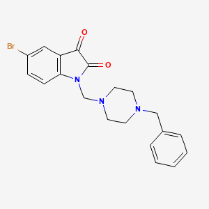 1-[(4-benzylpiperazin-1-yl)methyl]-5-bromo-1H-indole-2,3-dione