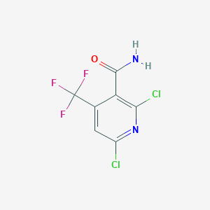 molecular formula C7H3Cl2F3N2O B115923 2,6-Dichloro-4-(trifluoromethyl)nicotinamide CAS No. 158063-67-3