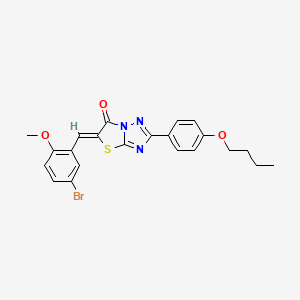 (5Z)-5-(5-bromo-2-methoxybenzylidene)-2-(4-butoxyphenyl)[1,3]thiazolo[3,2-b][1,2,4]triazol-6(5H)-one