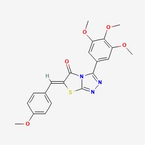 (6Z)-6-(4-methoxybenzylidene)-3-(3,4,5-trimethoxyphenyl)[1,3]thiazolo[2,3-c][1,2,4]triazol-5(6H)-one