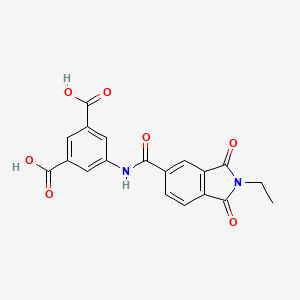 5-{[(2-ethyl-1,3-dioxo-2,3-dihydro-1H-isoindol-5-yl)carbonyl]amino}benzene-1,3-dicarboxylic acid