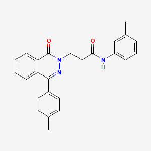 molecular formula C25H23N3O2 B11592349 N-(3-methylphenyl)-3-[4-(4-methylphenyl)-1-oxophthalazin-2(1H)-yl]propanamide 