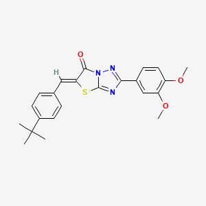 (5Z)-5-(4-tert-butylbenzylidene)-2-(3,4-dimethoxyphenyl)[1,3]thiazolo[3,2-b][1,2,4]triazol-6(5H)-one