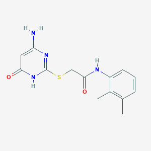 2-((4-amino-6-oxo-1,6-dihydropyrimidin-2-yl)thio)-N-(2,3-dimethylphenyl)acetamide