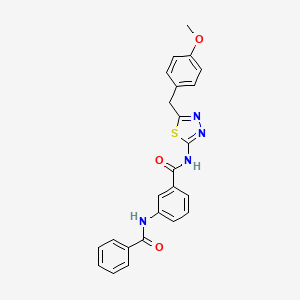 3-Benzamido-N-{5-[(4-methoxyphenyl)methyl]-1,3,4-thiadiazol-2-YL}benzamide