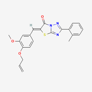 (5Z)-5-[4-(allyloxy)-3-methoxybenzylidene]-2-(2-methylphenyl)[1,3]thiazolo[3,2-b][1,2,4]triazol-6(5H)-one