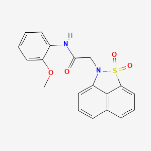 2H-Naphtho[1,8-cd]isothiazole-2-acetamide, N-(2-methoxyphenyl)-, 1,1-dioxide