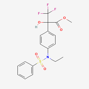 Methyl 2-{4-[ethyl(phenylsulfonyl)amino]phenyl}-3,3,3-trifluoro-2-hydroxypropanoate