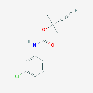 2-methylbut-3-yn-2-yl N-(3-chlorophenyl)carbamate