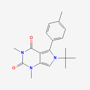 molecular formula C19H23N3O2 B11592501 6-tert-butyl-1,3-dimethyl-5-(4-methylphenyl)-1H-pyrrolo[3,4-d]pyrimidine-2,4(3H,6H)-dione 