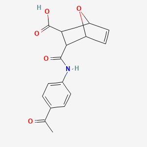 3-[(4-Acetylphenyl)carbamoyl]-7-oxabicyclo[2.2.1]hept-5-ene-2-carboxylic acid