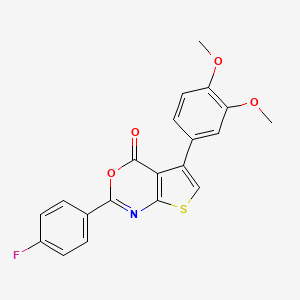 5-(3,4-dimethoxyphenyl)-2-(4-fluorophenyl)-4H-thieno[2,3-d][1,3]oxazin-4-one