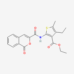 ethyl 4-ethyl-5-methyl-2-{[(1-oxo-1H-isochromen-3-yl)carbonyl]amino}thiophene-3-carboxylate