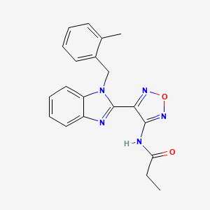 Propionamide, N-[4-[1-(2-methylbenzyl)-1H-benzoimidazol-2-yl]furazan-3-yl]-