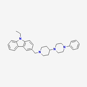 9-ethyl-3-{[4-(4-phenylpiperazin-1-yl)piperidin-1-yl]methyl}-9H-carbazole