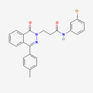 molecular formula C24H20BrN3O2 B11592692 N-(3-bromophenyl)-3-[4-(4-methylphenyl)-1-oxophthalazin-2(1H)-yl]propanamide 