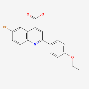 6-Bromo-2-(4-ethoxyphenyl)quinoline-4-carboxylate