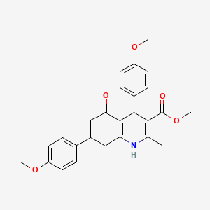 Methyl 4,7-bis(4-methoxyphenyl)-2-methyl-5-oxo-1,4,5,6,7,8-hexahydroquinoline-3-carboxylate