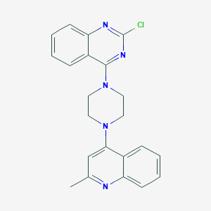 2-Chloro-4-[4-(2-methylquinolin-4-yl)piperazin-1-yl]quinazoline