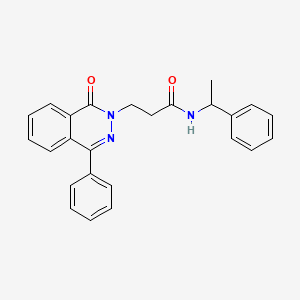 3-(1-oxo-4-phenylphthalazin-2(1H)-yl)-N-(1-phenylethyl)propanamide