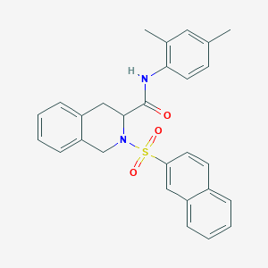 N-(2,4-dimethylphenyl)-2-(naphthalen-2-ylsulfonyl)-1,2,3,4-tetrahydroisoquinoline-3-carboxamide