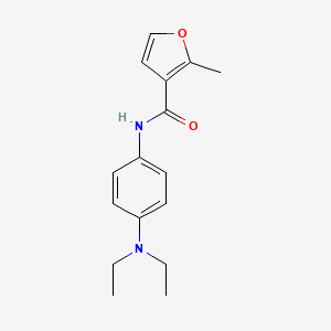 N-[4-(diethylamino)phenyl]-2-methylfuran-3-carboxamide