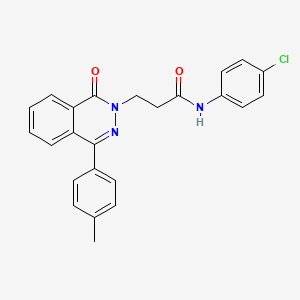 N-(4-chlorophenyl)-3-[4-(4-methylphenyl)-1-oxophthalazin-2(1H)-yl]propanamide