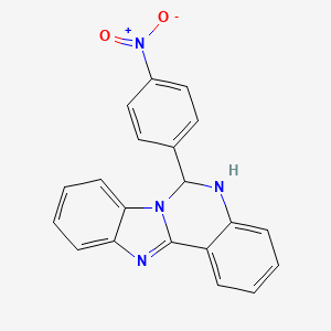 6-(4-Nitrophenyl)-5,6-dihydrobenzimidazo[1,2-c]quinazoline