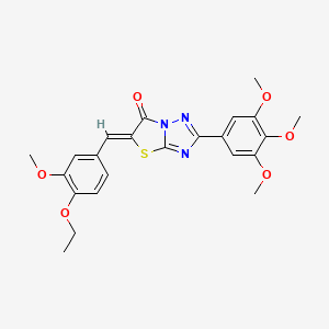 (5Z)-5-(4-ethoxy-3-methoxybenzylidene)-2-(3,4,5-trimethoxyphenyl)[1,3]thiazolo[3,2-b][1,2,4]triazol-6(5H)-one