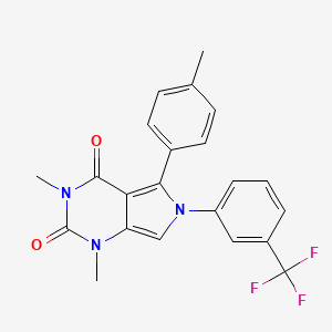 1,3-dimethyl-5-(4-methylphenyl)-6-[3-(trifluoromethyl)phenyl]-1H-pyrrolo[3,4-d]pyrimidine-2,4(3H,6H)-dione