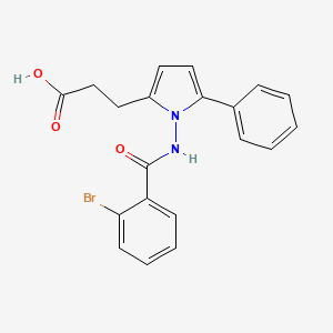 3-(1-{[(2-bromophenyl)carbonyl]amino}-5-phenyl-1H-pyrrol-2-yl)propanoic acid