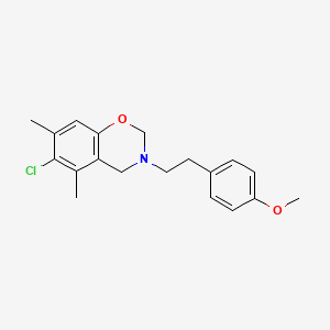 6-chloro-3-[2-(4-methoxyphenyl)ethyl]-5,7-dimethyl-3,4-dihydro-2H-1,3-benzoxazine