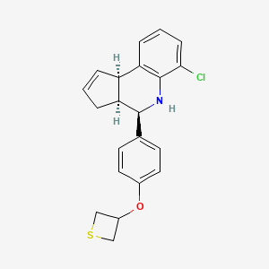 molecular formula C21H20ClNOS B11592970 (3aS,4R,9bR)-6-chloro-4-[4-(thietan-3-yloxy)phenyl]-3a,4,5,9b-tetrahydro-3H-cyclopenta[c]quinoline 