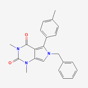 6-Benzyl-1,3-dimethyl-5-p-tolyl-1,6-dihydro-pyrrolo[3,4-d]pyrimidine-2,4-dione