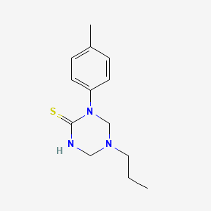 1-(4-Methylphenyl)-5-propyl-1,3,5-triazinane-2-thione