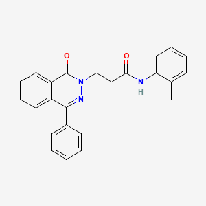 N-(2-methylphenyl)-3-(1-oxo-4-phenylphthalazin-2(1H)-yl)propanamide