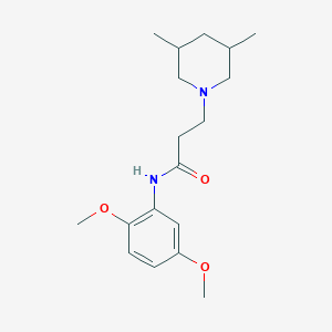 N-(2,5-dimethoxyphenyl)-3-(3,5-dimethylpiperidin-1-yl)propanamide