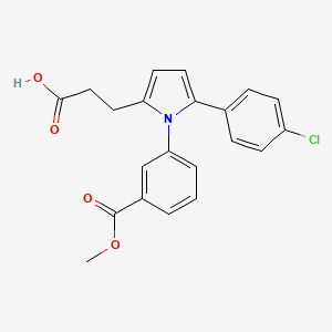 3-{5-(4-chlorophenyl)-1-[3-(methoxycarbonyl)phenyl]-1H-pyrrol-2-yl}propanoic acid