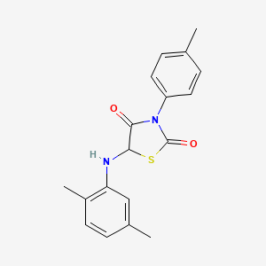 5-[(2,5-Dimethylphenyl)amino]-3-(4-methylphenyl)-1,3-thiazolidine-2,4-dione