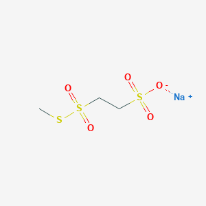 molecular formula C3H7NaO5S3 B115931 2-((Methylthio)sulfonyl)ethanesulfonic acid sodium salt CAS No. 155450-07-0
