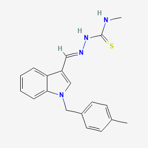 1-(4-methylbenzyl)-1H-indole-3-carbaldehyde N-methylthiosemicarbazone