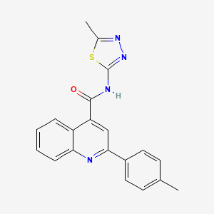 2-(4-methylphenyl)-N-(5-methyl-1,3,4-thiadiazol-2-yl)quinoline-4-carboxamide